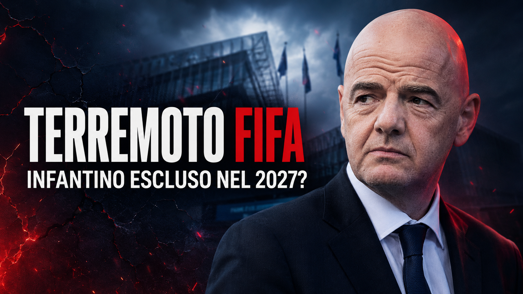 Gianni Infantino, FIFA, elezioni FIFA 2027, presidenza FIFA, terremoto FIFA, FairSquare, calcio internazionale, governance FIFA, scandalo FIFA, notizie calcio, futuro della FIFA, mandato Infantino, statuto FIFA, politica sportiva, vertici FIFA, presidente FIFA, rielezione Infantino, esclusione Infantino, federazione internazionale, attualità calcistica