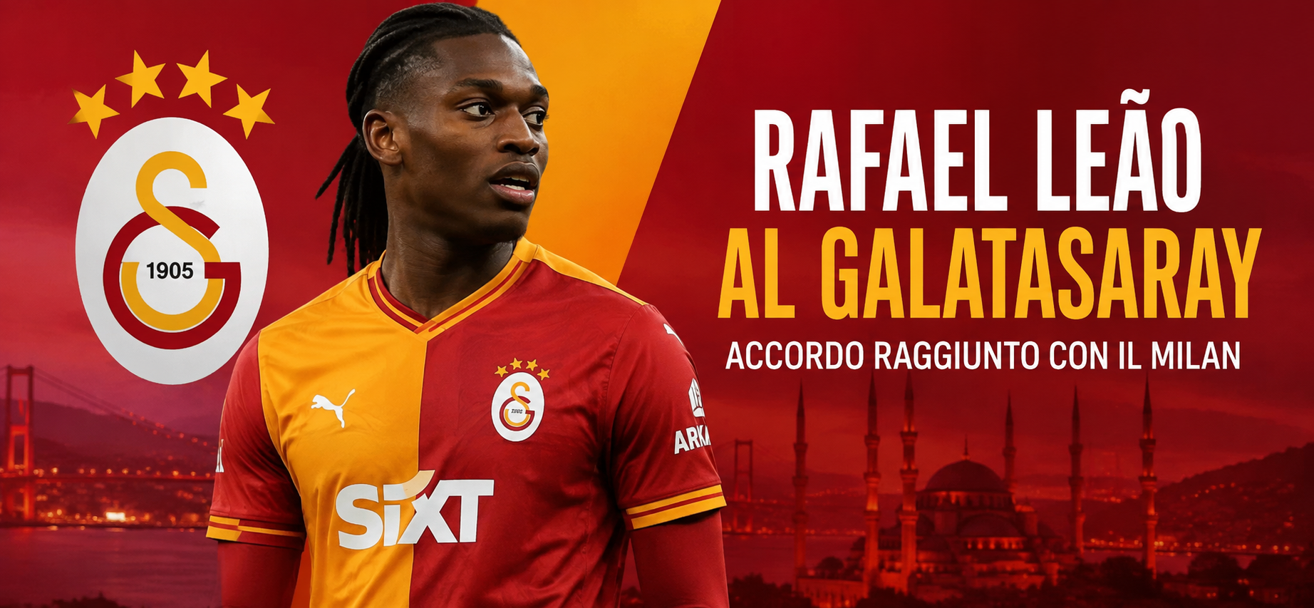 Rafael Leão è sempre più vicino al Galatasaray dopo l’accordo raggiunto con il Milan. Analizziamo l’impatto tecnico e tattico del portoghese, le cifre dell’operazione e come il suo possibile arrivo a Istanbul potrebbe cambiare gli equilibri della Süper Lig e le ambizioni europee del club.