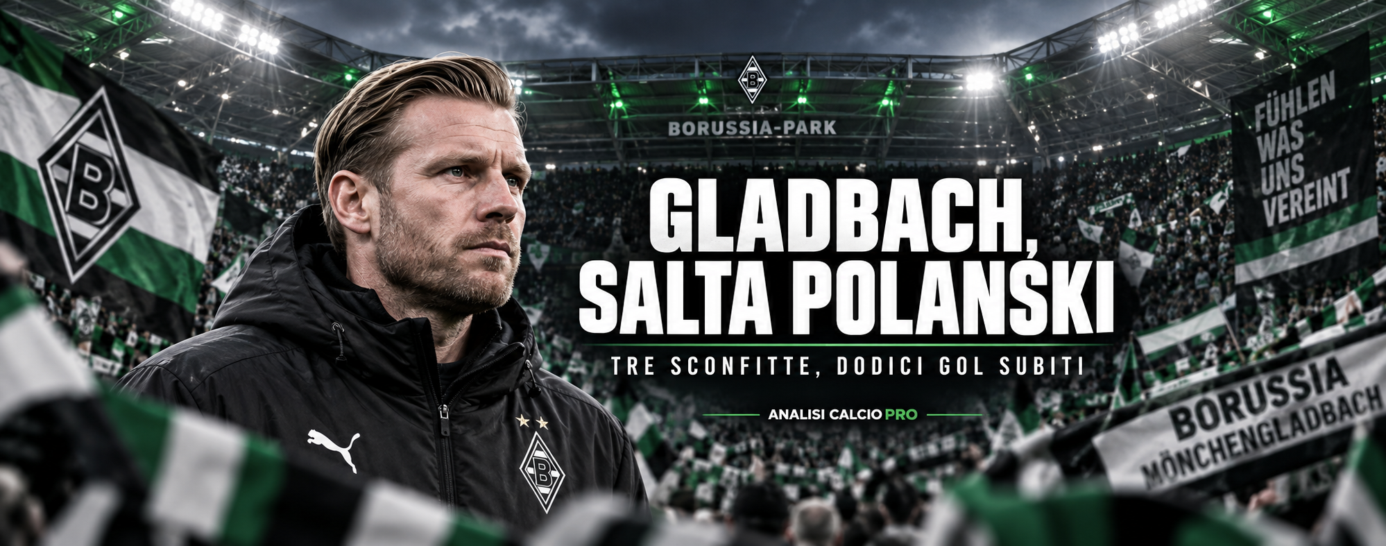 Il Gladbach esonera Eugen Polanski dopo tre sconfitte e dodici gol subiti. Analizzo il crollo contro il Friburgo, le responsabilità della squadra e le scelte della società. Con Lichte alla guida temporanea, il Borussia cerca equilibrio e fiducia: cambiare allenatore basterà davvero a risolvere questa crisi?