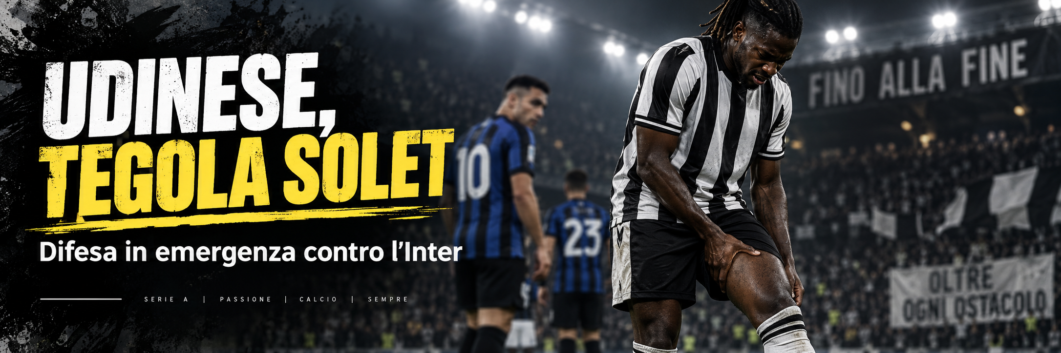 Udinese in emergenza verso San Siro: Oumar Solet si ferma per due settimane e salterà l’Inter. Analizzo cosa cambia nella difesa di Runjaic, le probabili formazioni, le quote pre-gara e le migliori indicazioni GoalMatrix ELITE per una sfida che ora diventa ancora più complicata per i friulani.