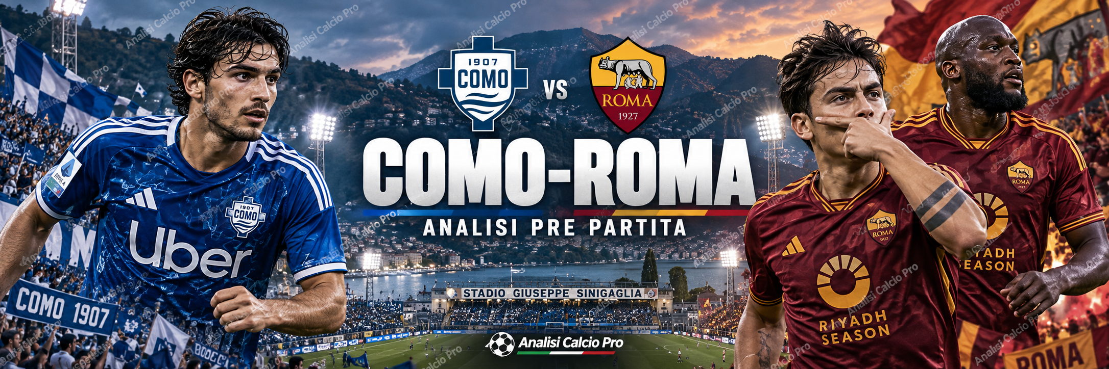 Como-Roma è una delle sfide più interessanti della 6ª giornata di Serie A. Analizzo probabili formazioni, statistiche, quote Betflag e dati GoalMatrixAI: il mercato vede grande equilibrio, mentre numeri e stile delle due squadre fanno pensare a una gara intensa e ricca di occasioni.