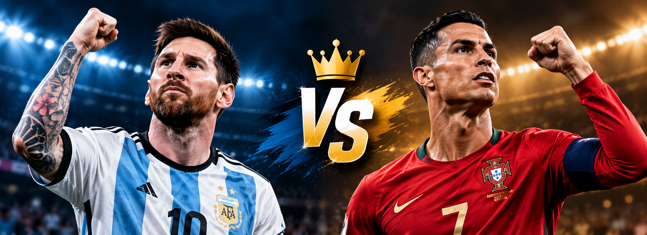 Messi_Ronaldo_CR7_GOAT_Gol_CristianoRonaldo_LionelMessi_RecordCalcio_CalcioInternazionale_LeggendeDelCalcio